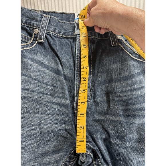 Ariat M2 Jeans 38X36 Medium Wash Relaxed Bootcut Cowboy Rodeo Whisker Denim Work - Picture 8 of 16
